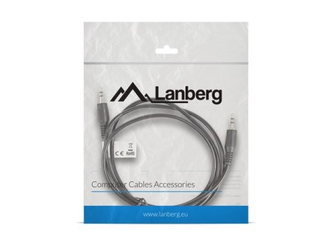 KABEL AUDIO MINIJACK 3.5MM M/M 3 PIN 1.2M CZARNY LANBERG