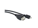 ADAPTER USB MICRO(M)->USB-A(F) 2.0 0.15M OTG CZARNY NATEC EXTREME MEDIA (BLISTER)