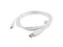 KABEL USB MICRO(M)->USB-A(M) 2.0 1.8M BIAŁY LANBERG