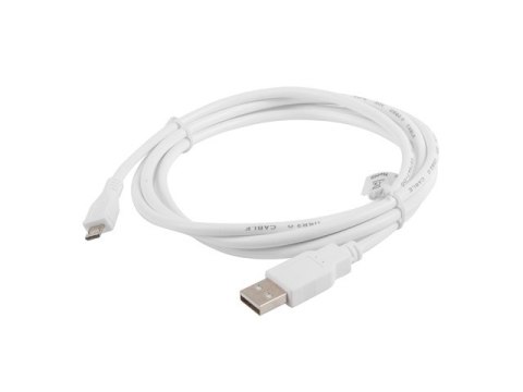 KABEL USB MICRO(M)->USB-A(M) 2.0 1.8M BIAŁY LANBERG