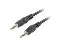 KABEL AUDIO MINIJACK 3.5MM M/M 3 PIN 2M CZARNY LANBERG