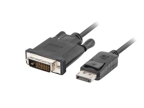 KABEL DISPLAYPORT(M) V1.2->DVI-D(M)(24+1) 1.8M CZARNY DUAL LINK LANBERG