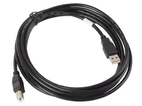 KABEL USB-A(M)->USB-B(M) 2.0 3M CZARNY LANBERG