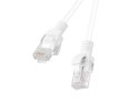 PATCHCORD KAT.5E UTP 0.25M BIAŁY FLUKE PASSED LANBERG