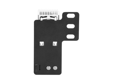 TERMOSTAT ZAMYKAJĄCY 10A DO SZAF Z UCHEM MONTAŻOWYM (RACK) I KOSTKĄ ELEKTRYCZNĄ SZARY LANBERG