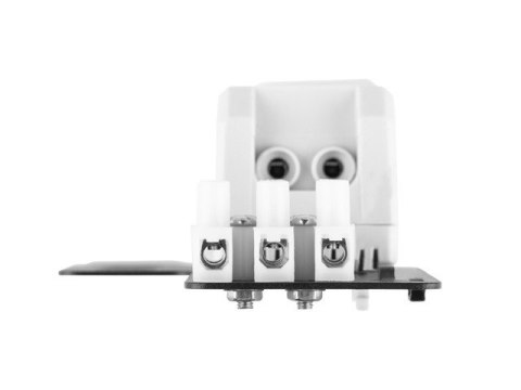 TERMOSTAT ZAMYKAJĄCY 10A DO SZAF Z UCHEM MONTAŻOWYM (RACK) I KOSTKĄ ELEKTRYCZNĄ SZARY LANBERG