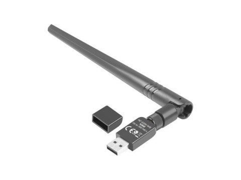 BEZPRZEWODOWA KARTA SIECIOWA WIFI LANBERG NC-0300-WIE USB 2.0 N300 1 WEWNĘTRZNA +1 ZEWNĘTRZNA ANTENA