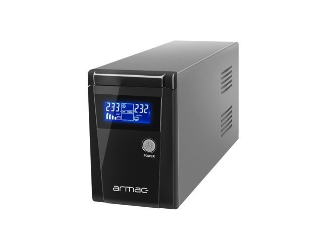 UPS ARMAC OFFICE O/650F/PSW LINE-INTERACTIVE 650VA 2X 230V SCHUKO LCD PURE SINE WAVE METAL