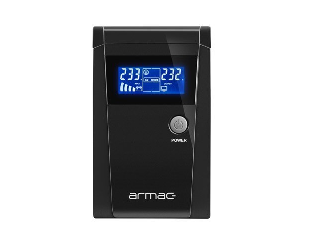 UPS ARMAC OFFICE O/850F/PSW LINE-INTERACTIVE 850VA 2X 230V SCHUKO LCD PURE SINE WAVE METAL