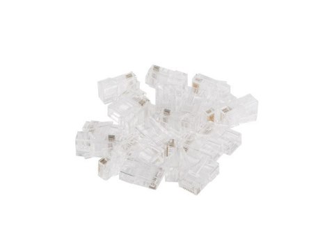 WTYK SIECIOWY RJ45 (8P8C) PRZELOTOWY LANBERG KAT.5E UTP (100 SZT)