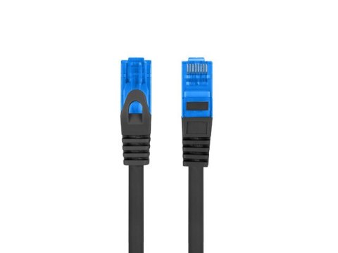 PATCHCORD KAT.6A S/FTP LSZH CCA 1M CZARNY FLUKE PASSED LANBERG