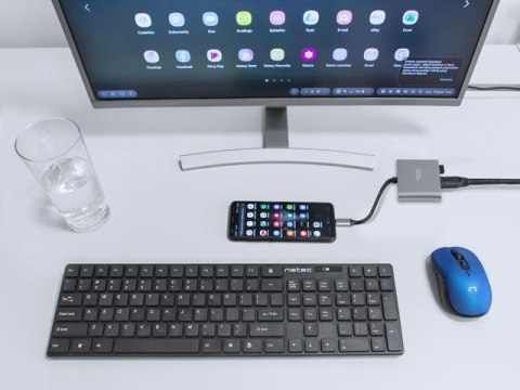 MULTIPORT ADAPTER NATEC FOWLER MINI USB-C 3W1 HUB -> USB 3.0, HDMI 4K, USB-C PD