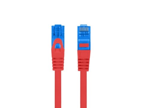 PATCHCORD KAT.6A S/FTP LSZH CCA 1.5M CZERWONY FLUKE PASSED LANBERG