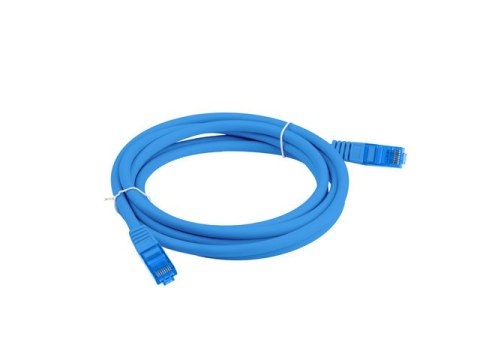 PATCHCORD KAT.6A S/FTP LSZH CCA 1M NIEBIESKI FLUKE PASSED LANBERG