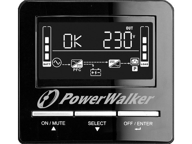 UPS POWERWALKER VI 3000 CW LINE-INTERACTIVE 3000VA 3X SCHUKO USB-B RS-232 LCD EPO