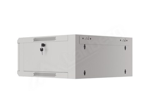 SZAFA INSTALACYJNA RACK WISZĄCA 19" 4U 600 SZYBKI MONTAŻ SZARA LANBERG (FLAT PACK)