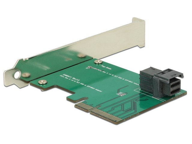 KARTA PCI EXPRESS X4->1X SAS MINI HD SFF-8643 NVME DELOCK (BEZ OPAKOWANIA)