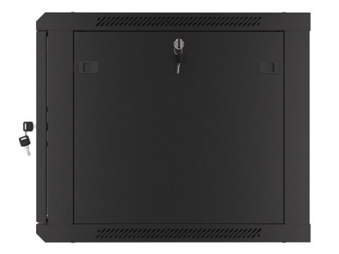 SZAFA INSTALACYJNA RACK WISZĄCA 19" 9U 600X600 CZARNA LANBERG (FLAT PACK) V2