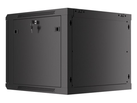SZAFA INSTALACYJNA RACK WISZĄCA 19" 9U 600X600 CZARNA LANBERG (FLAT PACK) V2