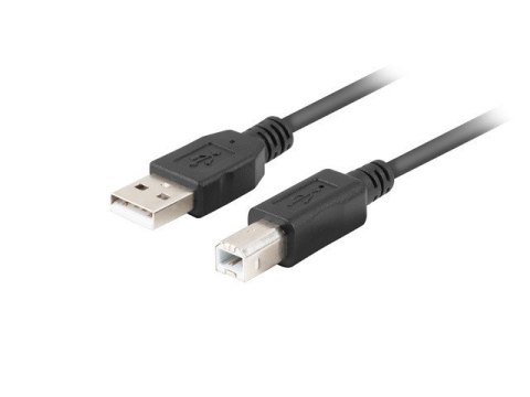 KABEL USB-A(M)->USB-B(M) 2.0 1.0M CZARNY FERRYT BOX LANBERG