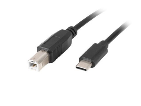KABEL USB-C(M)->USB-B(M) 2.0 3M CZARNY LANBERG