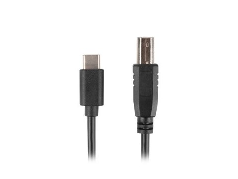 KABEL USB-C(M)->USB-B(M) 2.0 3M CZARNY LANBERG