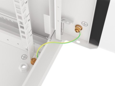 SZAFA INSTALACYJNA RACK WISZĄCA 19" 9U 600X450 SZARA LANBERG (FLAT PACK) V2