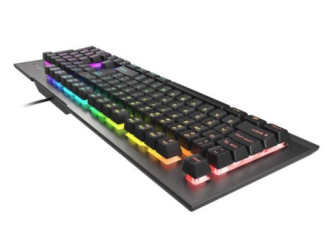 KLAWIATURA DLA GRACZY GENESIS RHOD 500 RGB PT PODŚWIETLENIE GAMINGOWA PROGRAMOWALNA
