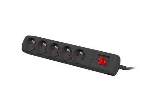 LISTWA ZASILAJĄCA NATEC BERCY 400 1.5M 5X 230V PL CZARNA