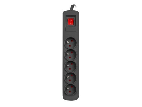 LISTWA ZASILAJĄCA NATEC BERCY 400 1.5M 5X 230V PL CZARNA
