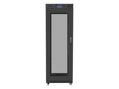 SZAFA INSTALACYJNA RACK STOJĄCA 19" 37U 600X800 CZARNA DRZWI PERFOROWANE LCD LANBERG (FLAT PACK) V2
