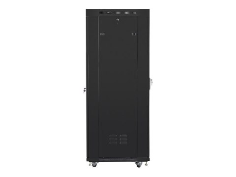 SZAFA INSTALACYJNA RACK STOJĄCA 19" 37U 600X800 CZARNA DRZWI PERFOROWANE LCD LANBERG (FLAT PACK) V2