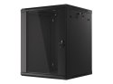 SZAFA INSTALACYJNA RACK WISZĄCA 19" 15U 600X600 CZARNA LANBERG (FLAT PACK) V2