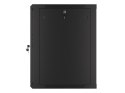 SZAFA INSTALACYJNA RACK WISZĄCA 19" 15U 600X600 CZARNA LANBERG (FLAT PACK) V2