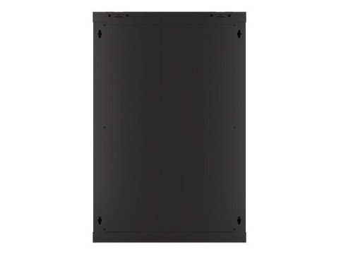 SZAFA INSTALACYJNA RACK WISZĄCA 19" 18U 600X600 CZARNA LANBERG (FLAT PACK) V2