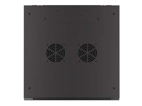 SZAFA INSTALACYJNA RACK WISZĄCA 19" 18U 600X600 CZARNA LANBERG (FLAT PACK) V2