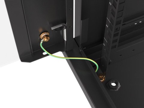 SZAFA INSTALACYJNA RACK WISZĄCA 19" 18U 600X600 CZARNA LANBERG (FLAT PACK) V2