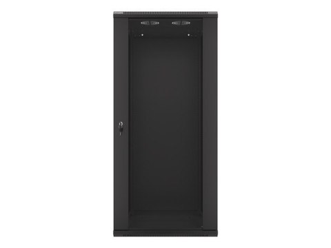 SZAFA INSTALACYJNA RACK WISZĄCA 19" 27U 600X600 CZARNA LANBERG (FLAT PACK) V2