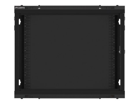 SZAFA INSTALACYJNA RACK WISZĄCA 19" 9U 600X450 CZARNA DRZWI METALOWE LANBERG (FLAT PACK)