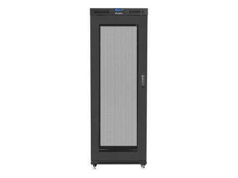 SZAFA INSTALACYJNA RACK STOJĄCA 19" 27U 800X1000 CZARNA DRZWI PERFOROWANE LCD LANBERG (FLAT PACK) V2