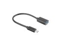 ADAPTER USB-C(M) 3.1->USB-A(F) NA KABLU 15CM OTG CZARNY LANBERG