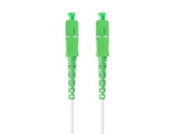 PATCHCORD ŚWIATŁOWODOWY SM SC/APC-SC/APC SIMPLEX 3.0MM LSZH G657A2 2.5M BIAŁY LANBERG