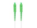 PATCHCORD ŚWIATŁOWODOWY SM SC/APC-SC/APC SIMPLEX 3.0MM LSZH G657B3 10M BIAŁY LANBERG