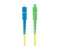 PATCHCORD ŚWIATŁOWODOWY SM SC/APC-SC/UPC SIMPLEX 3.0MM LSZH G657A1 2M ŻÓŁTY LANBERG