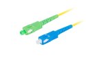 PATCHCORD ŚWIATŁOWODOWY SM SC/APC-SC/UPC SIMPLEX 3.0MM LSZH G657A1 3M ŻÓŁTY LANBERG