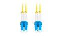 PATCHCORD ŚWIATŁOWODOWY SM LC/UPC-LC/UPC DUPLEX 3.0MM LSZH G657A1 1M ŻÓŁTY LANBERG