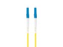 PATCHCORD ŚWIATŁOWODOWY SM LC/UPC-LC/UPC SIMPLEX 3.0MM LSZH G657A1 1M ŻÓŁTY LANBERG