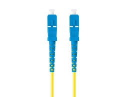 PATCHCORD ŚWIATŁOWODOWY SM SC/UPC-SC/UPC SIMPLEX 3.0MM LSZH G657A1 5M ŻÓŁTY LANBERG