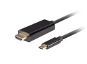 KABEL USB-C(M)->HDMI(M) 1.8M 4K 60HZ CZARNY LANBERG