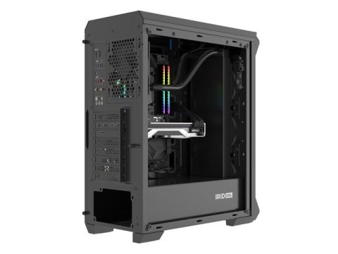 OBUDOWA GENESIS IRID 505F MIDI TOWER Z OKNEM CZARNA